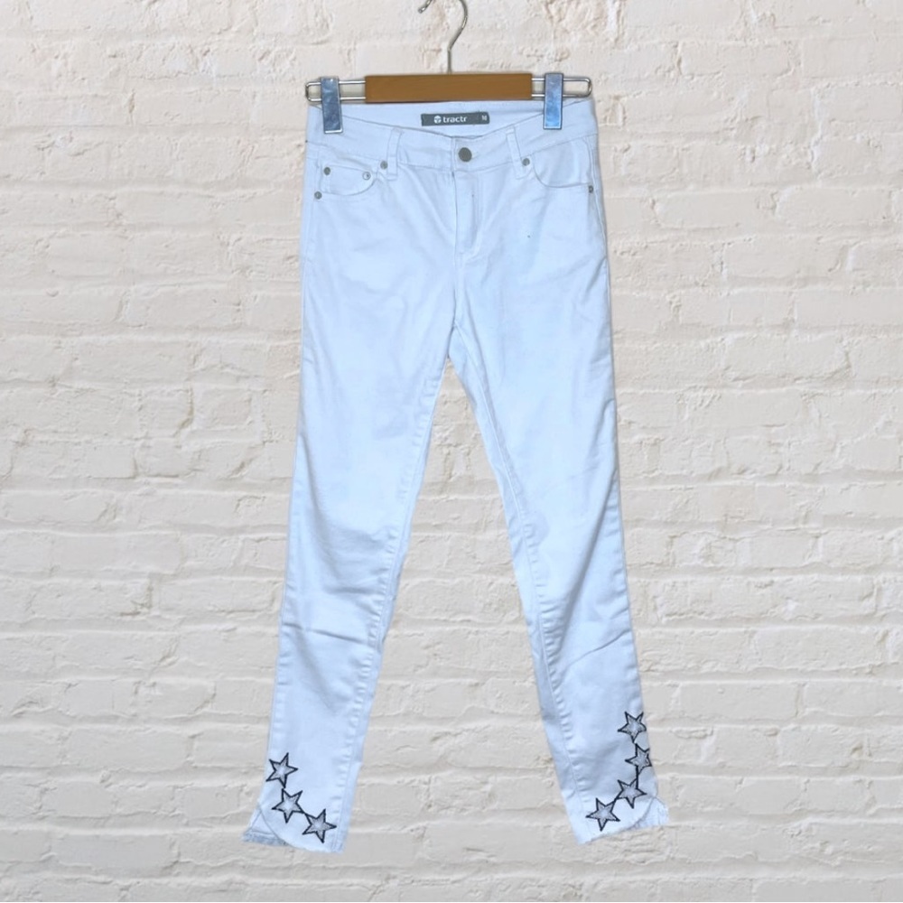 Tractr Star Cut-Out Skinny Jeans​